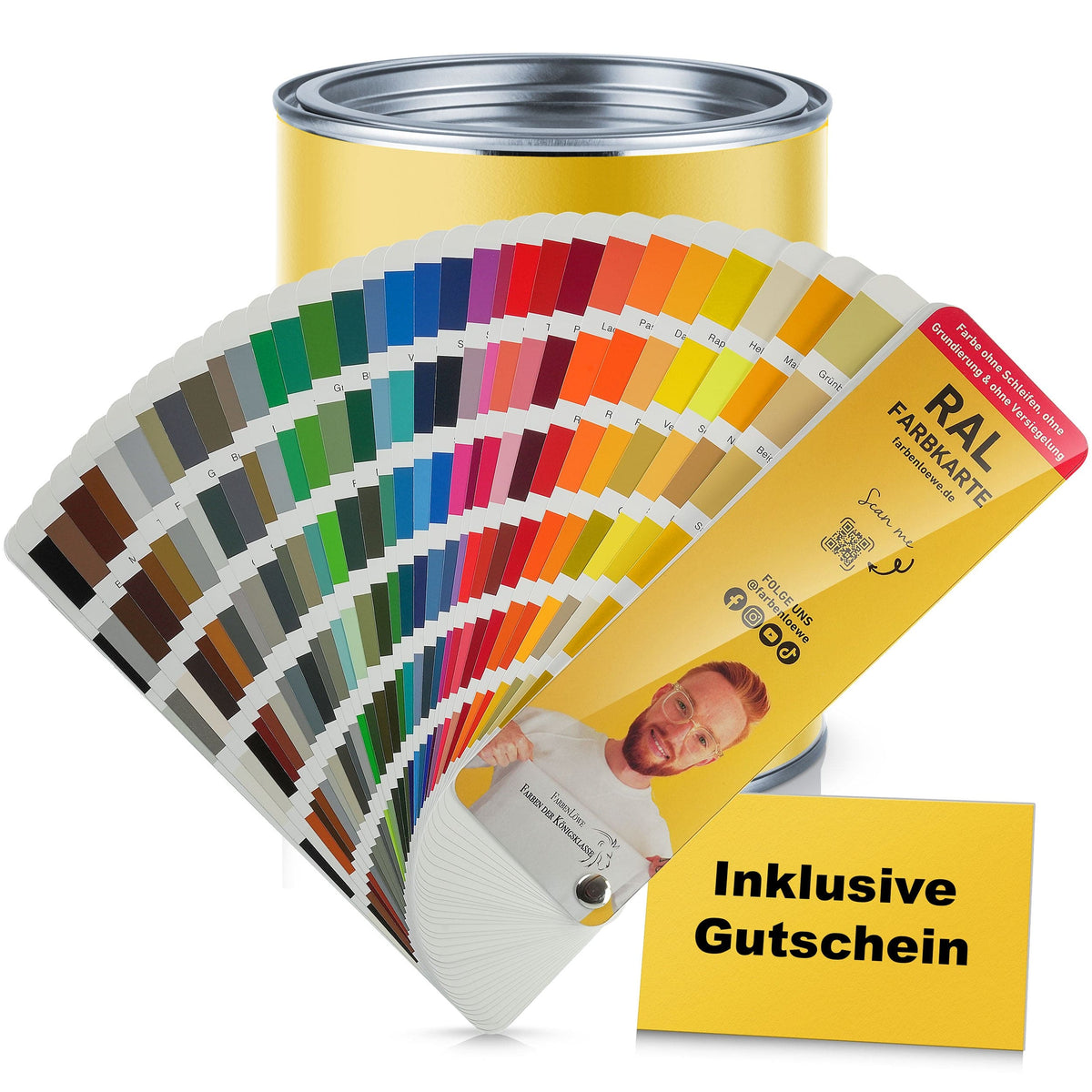 farbenloewe.de Farben Löwe RAL Farbfächer mit Bonusgutschein - Farbmuster - Farbkarten