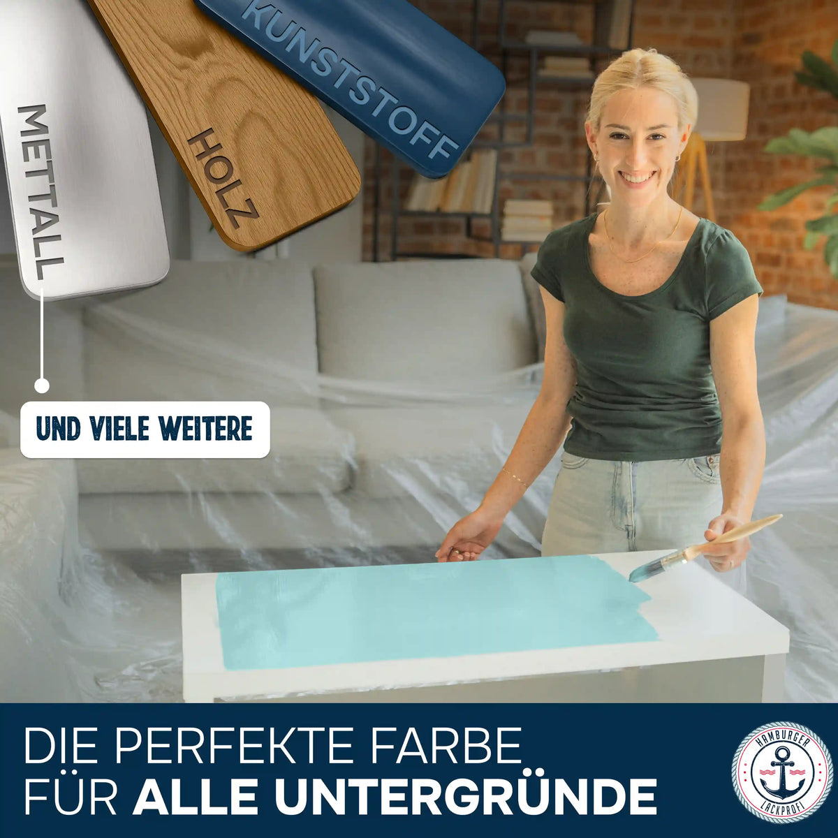 Hamburger Lack-Profi Möbelfarbe ohne Schleifen - Möbellack Hamburger Lack-Profi