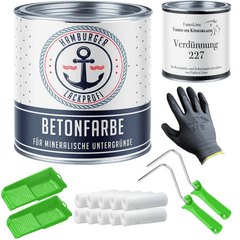Farbe inkl. Roller &amp; Verdünnung